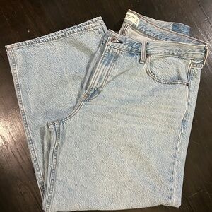 Abercrombie & Fitch JEANS The Ultra Loose Low Rise 33 LIGHT